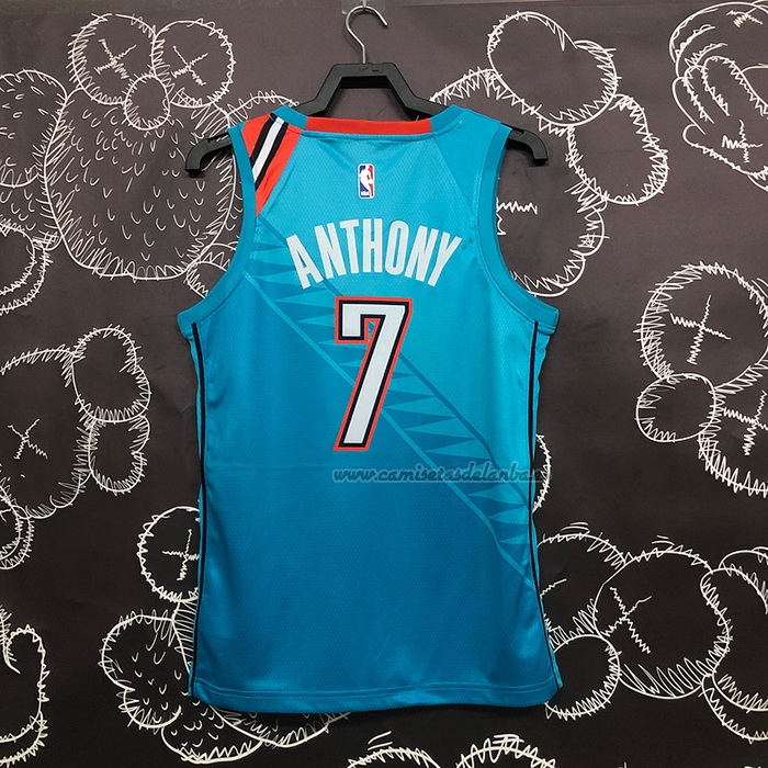 Camiseta Oklahoma City Thunder Carmelo Anthony NO 7 Ciudad 2018-19 Azul
